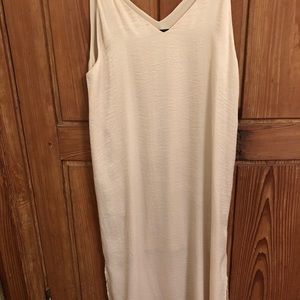 Silky Ivory Slip Dress. Size M. Never worn.